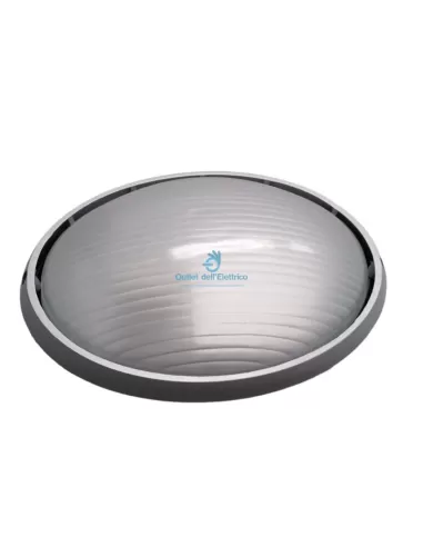 Relco 211SA/SIL Round outdoor ceiling light 1x100w silver e27 ip54